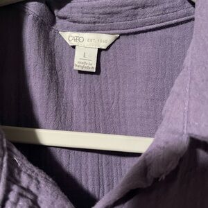 Cato Lavender Collared Blouse